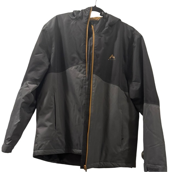 Mckinley Jacket Mens Size Large Black/Grey Double-Sided Hooded Outdoor - Picture 1 of 5
